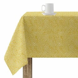 Stain-proof resined tablecloth Belum Alejandria Mustard 150 x 150 cm