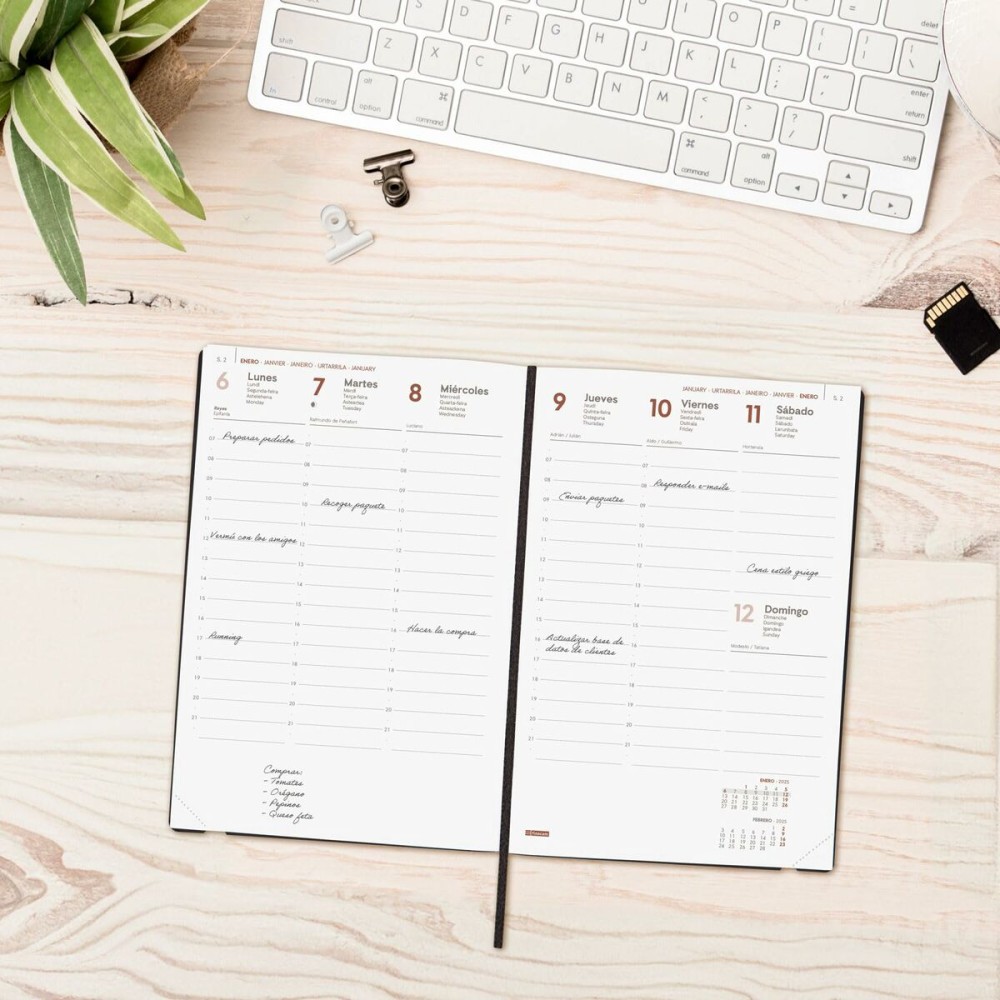 Diary Finocam DYNAMIC MARA Y10 Red A5 14 x 20,4 cm 2025