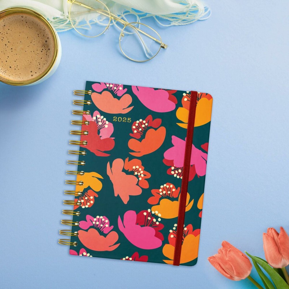 Diary Finocam YOU A5 15,5 x 21,2 cm 2025 Floral