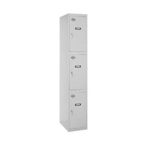 Schließfach SimonRack Grau Metall 3 Türen 180 x 50 x 30 cm