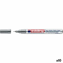 Marqueur permanent Edding 780 Argenté (10 Unités)
