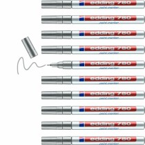 Marqueur permanent Edding 780 Argenté (10 Unités)