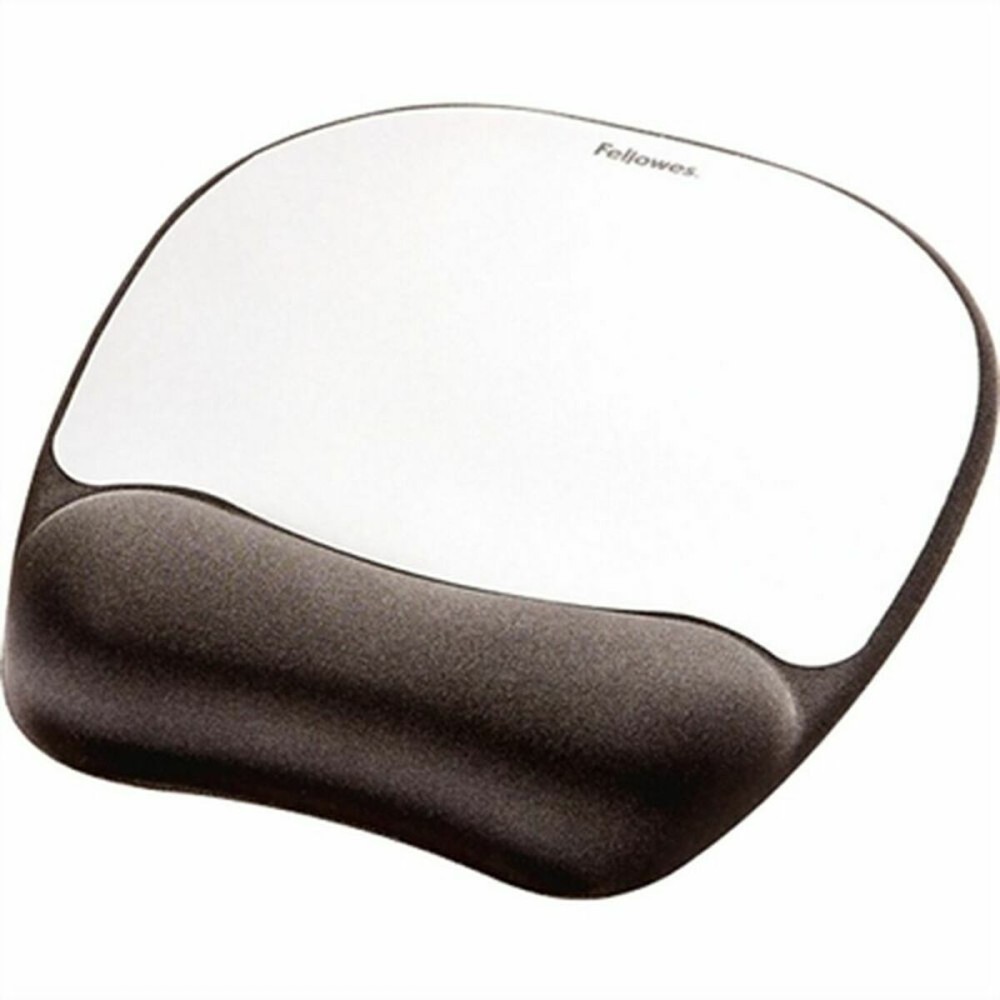 Mousepad mit Handballenauflage Fellowes Silberfarben Schwarz Stoff Foam 4 Stück (23 x 19,6 x 2 cm)