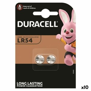 Alkaline Button Cell Batteries DURACELL LR1130 LR54 2 Pieces 10 Units 1,5 V