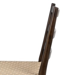 Dining Chair Brown Beige 44 x 50 x 80 cm