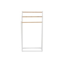 Free-Standing Towel Rack Home ESPRIT White Natural Metal Bamboo 45 x 22 x 85 cm