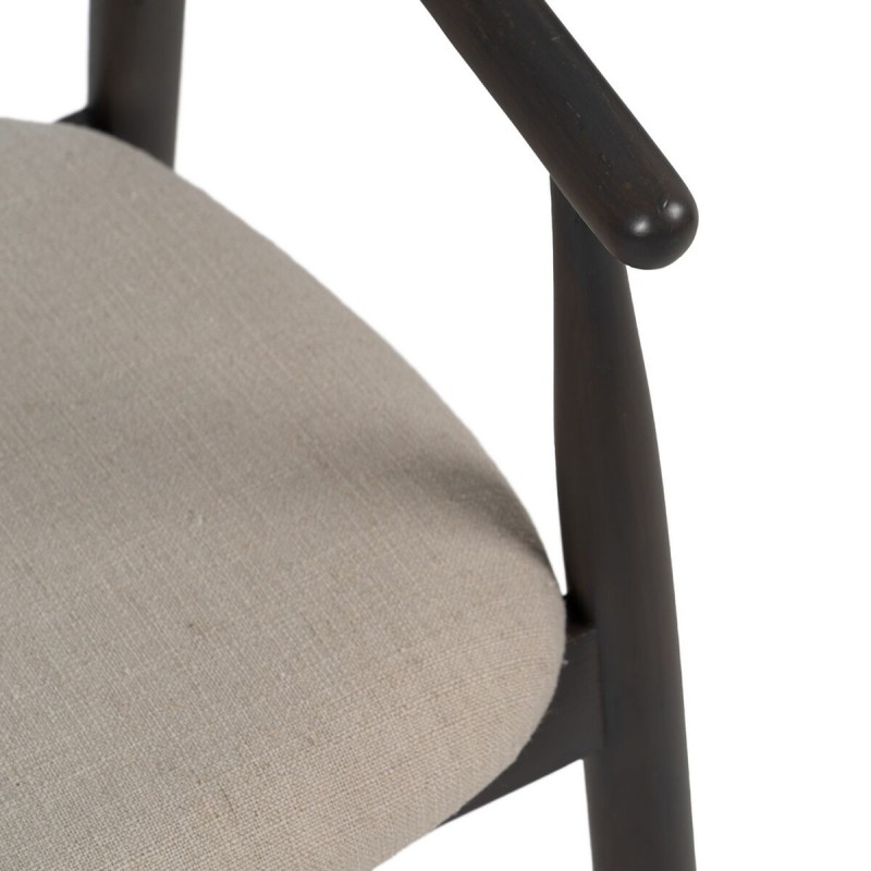 Dining Chair Black Beige 56,5 x 57 x 76 cm