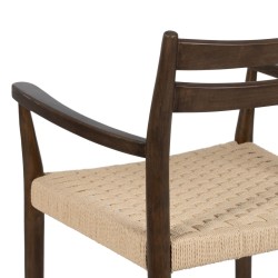 Dining Chair Brown Beige 58 x 49 x 78,5 cm