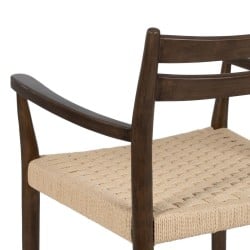 Esszimmerstuhl Braun Beige 58 x 49 x 78,5 cm