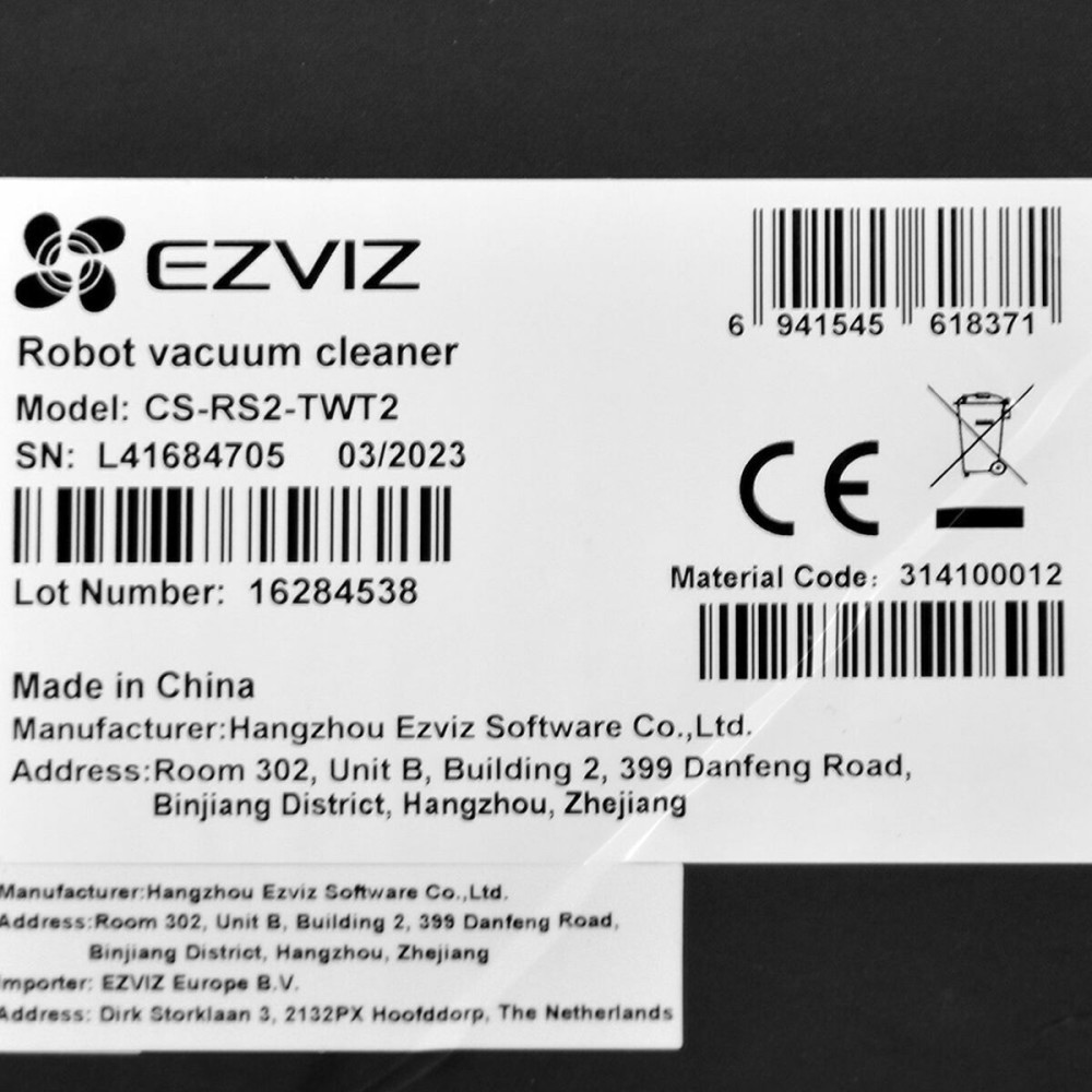 Robot aspirateur intelligent Ezviz