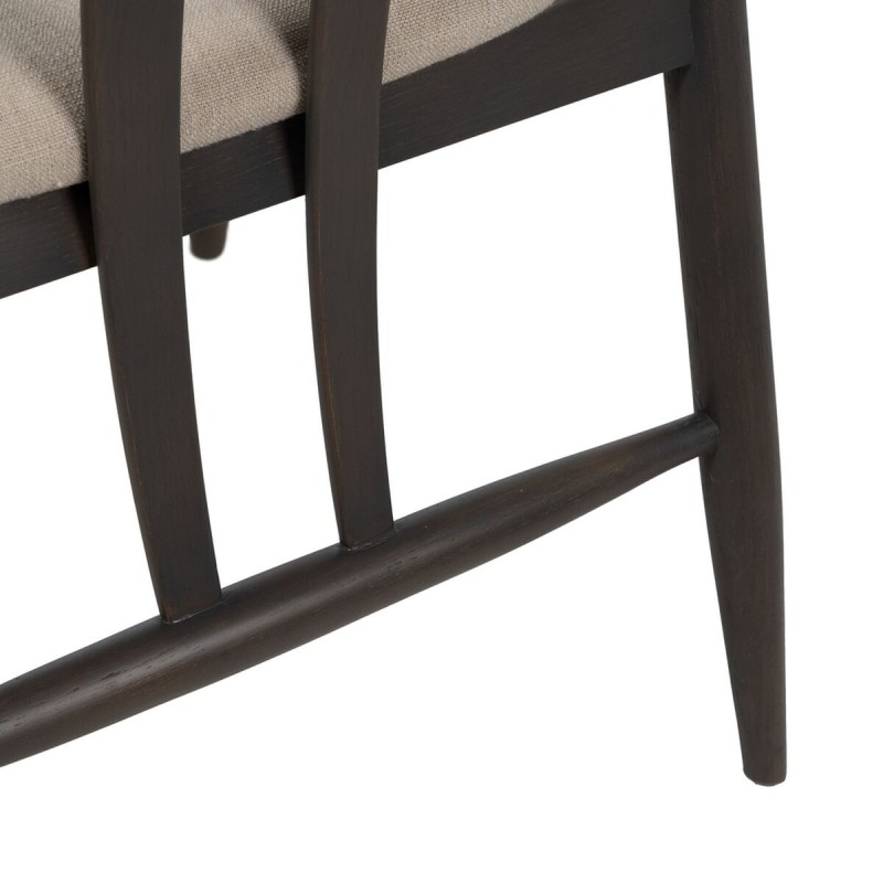 Dining Chair Black Beige 56,5 x 57 x 76 cm