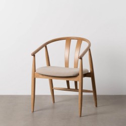 Dining Chair Beige Natural 56,5 x 57 x 76,5 cm