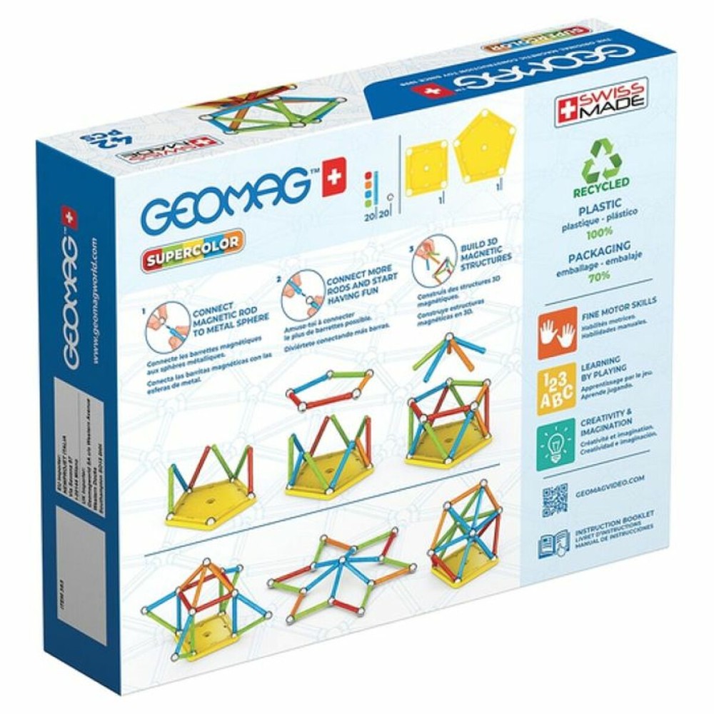 Lernspiel Geomag 42 Stücke