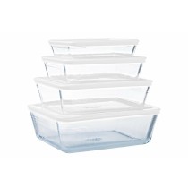 Lebensmittelbehälter Pyrex Weiß Durchsichtig rechteckig 1,5 L