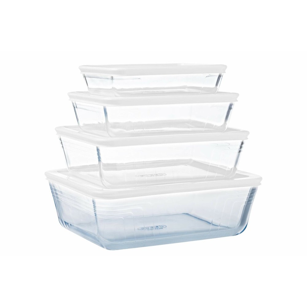 Lebensmittelbehälter Pyrex Weiß Durchsichtig rechteckig 1,5 L