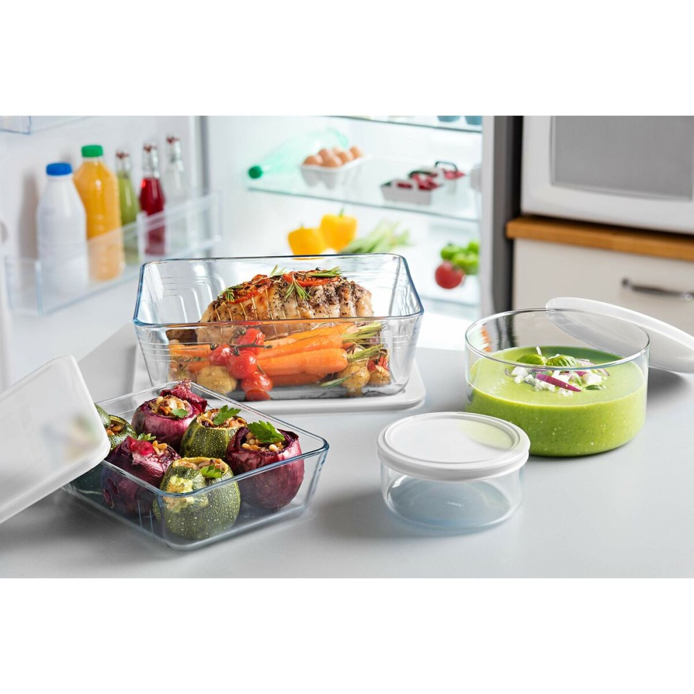 Lebensmittelbehälter Pyrex Weiß Durchsichtig rechteckig 1,5 L