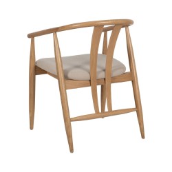 Dining Chair Beige Natural 56,5 x 57 x 76,5 cm