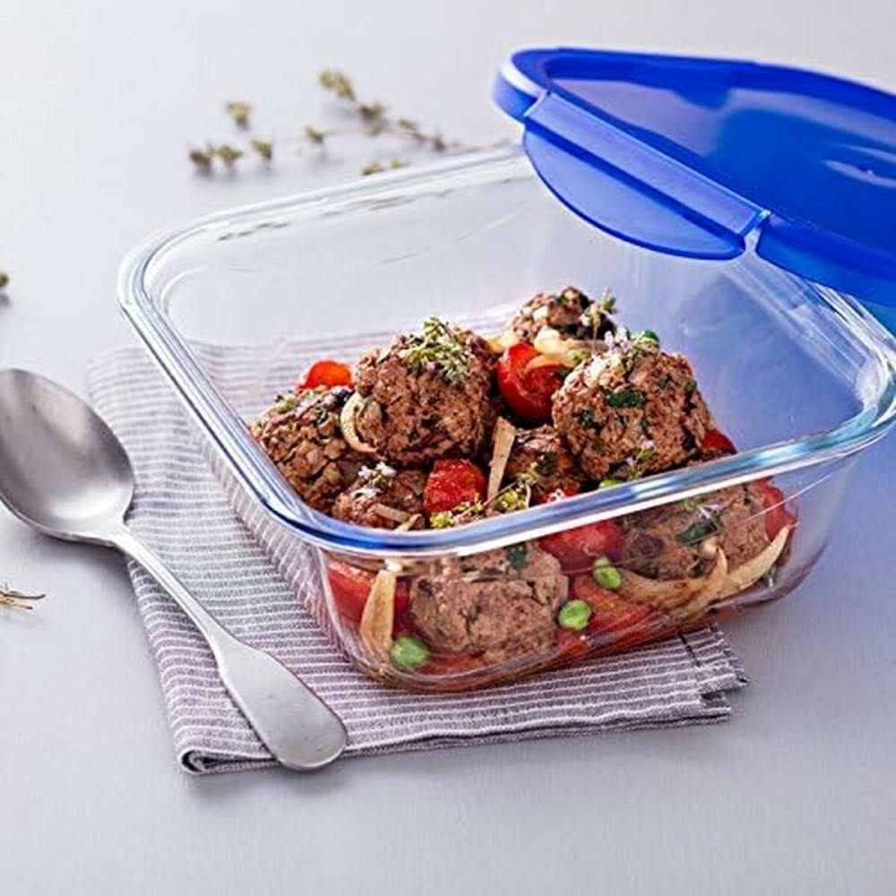 Lebensmittelbehälter Pyrex Blau Durchsichtig 800 ml (2 Stück)