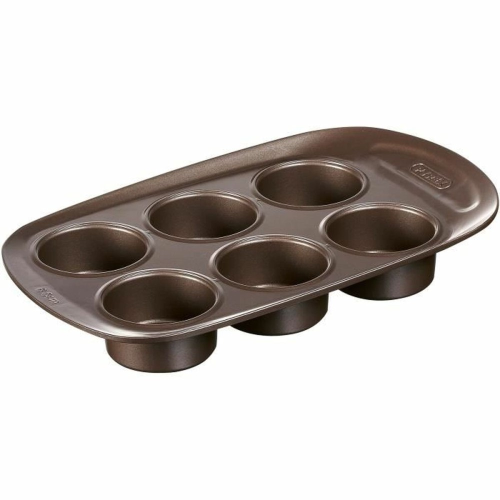 Muffinform Pyrex Braun Metall