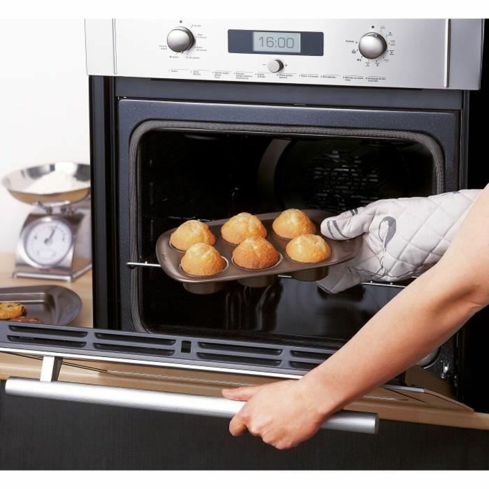 Muffinform Pyrex Braun Metall