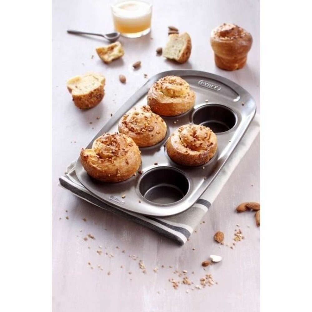 Muffinform Pyrex Braun Metall