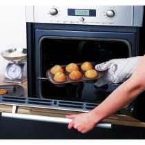 Muffinform Pyrex Braun Metall