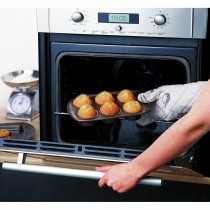 Muffinform Pyrex Braun Metall