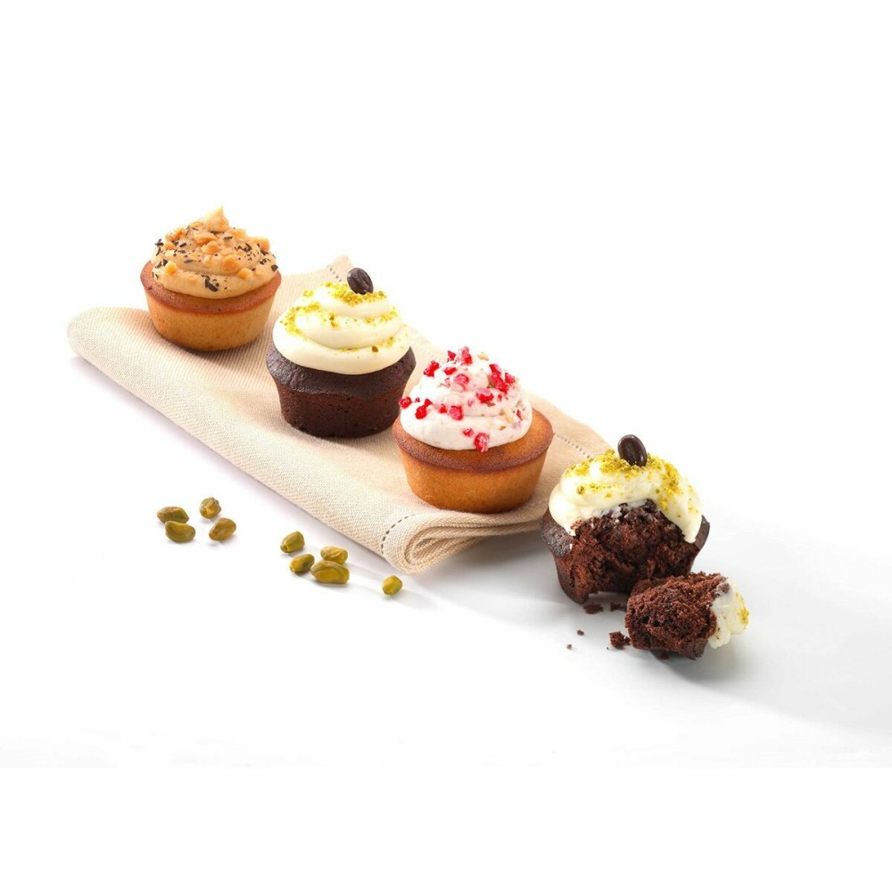 Muffinform Pyrex Braun Metall