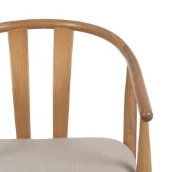 Dining Chair Beige Natural 56,5 x 57 x 76,5 cm