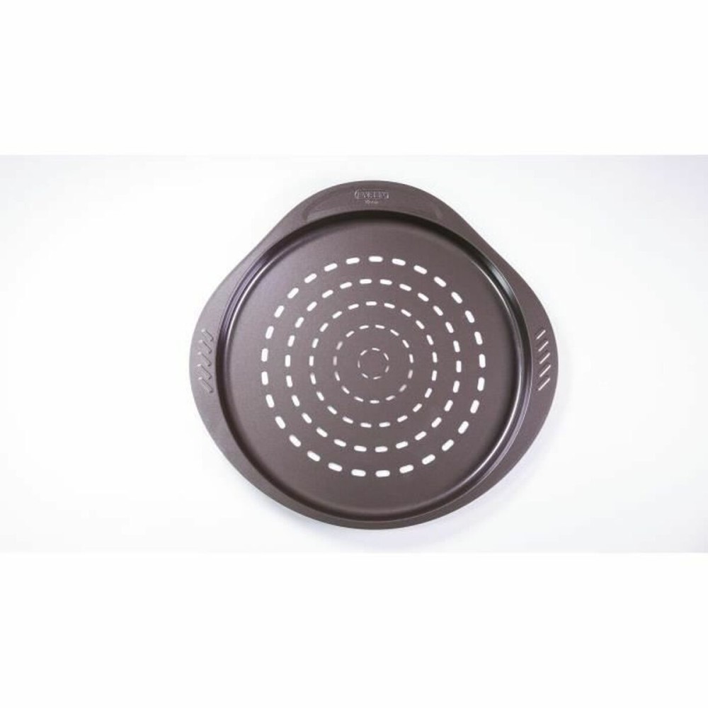 Pizzablech Pyrex Braun Schwarz Metall