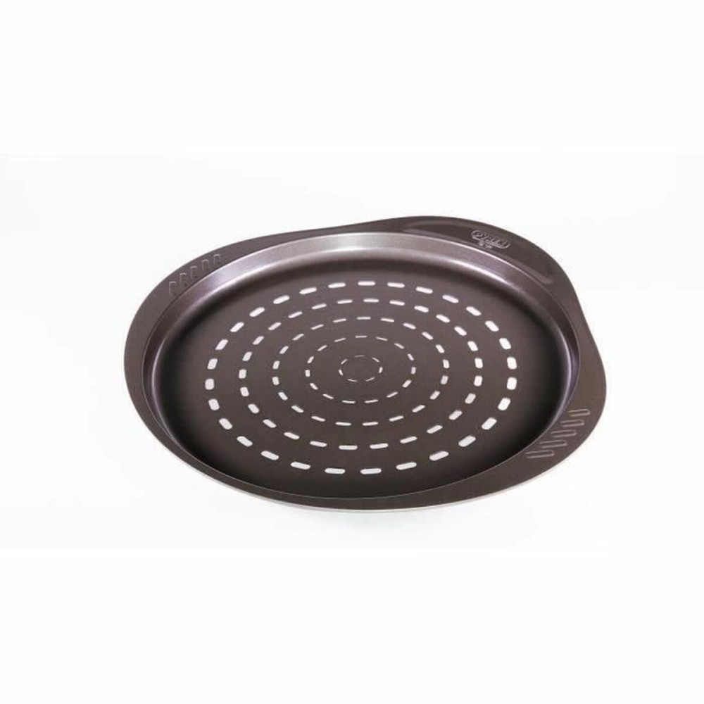 Pizzablech Pyrex Braun Schwarz Metall
