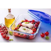 Lebensmittelbehälter Pyrex Blau Durchsichtig rechteckig