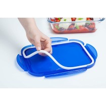 Lebensmittelbehälter Pyrex Blau Durchsichtig rechteckig
