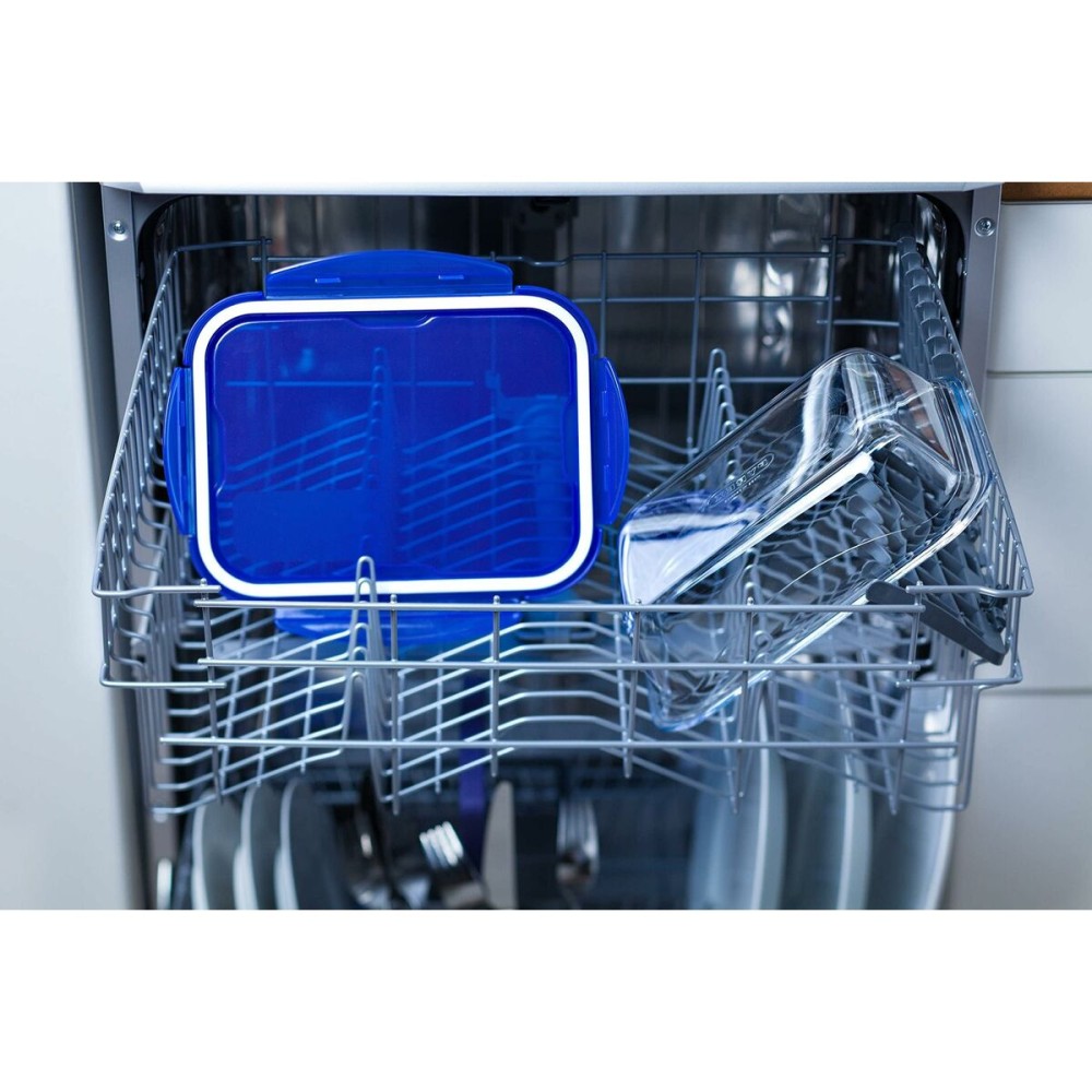 Lebensmittelbehälter Pyrex Blau Durchsichtig rechteckig