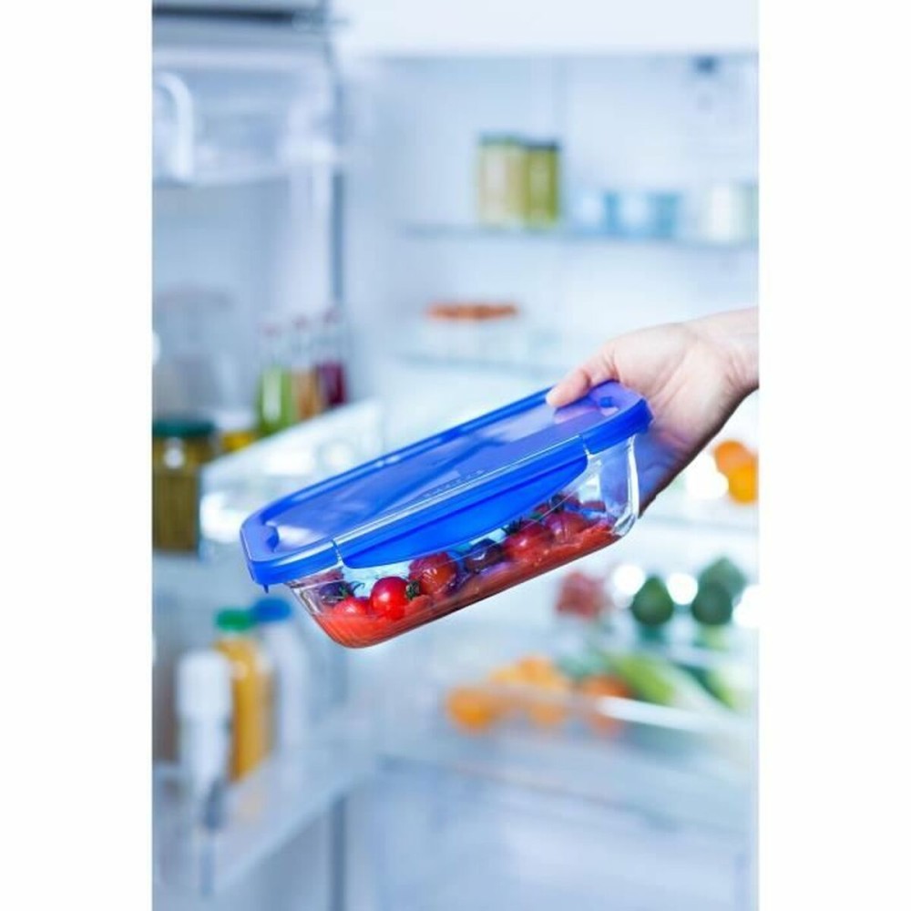 Lebensmittelbehälter Pyrex Blau Durchsichtig rechteckig