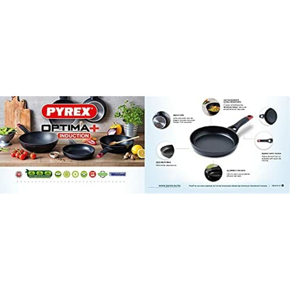 Pfanne Pyrex Schwarz Aluminium