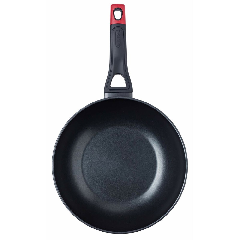 Wok Pfanne Pyrex Schwarz Aluminium