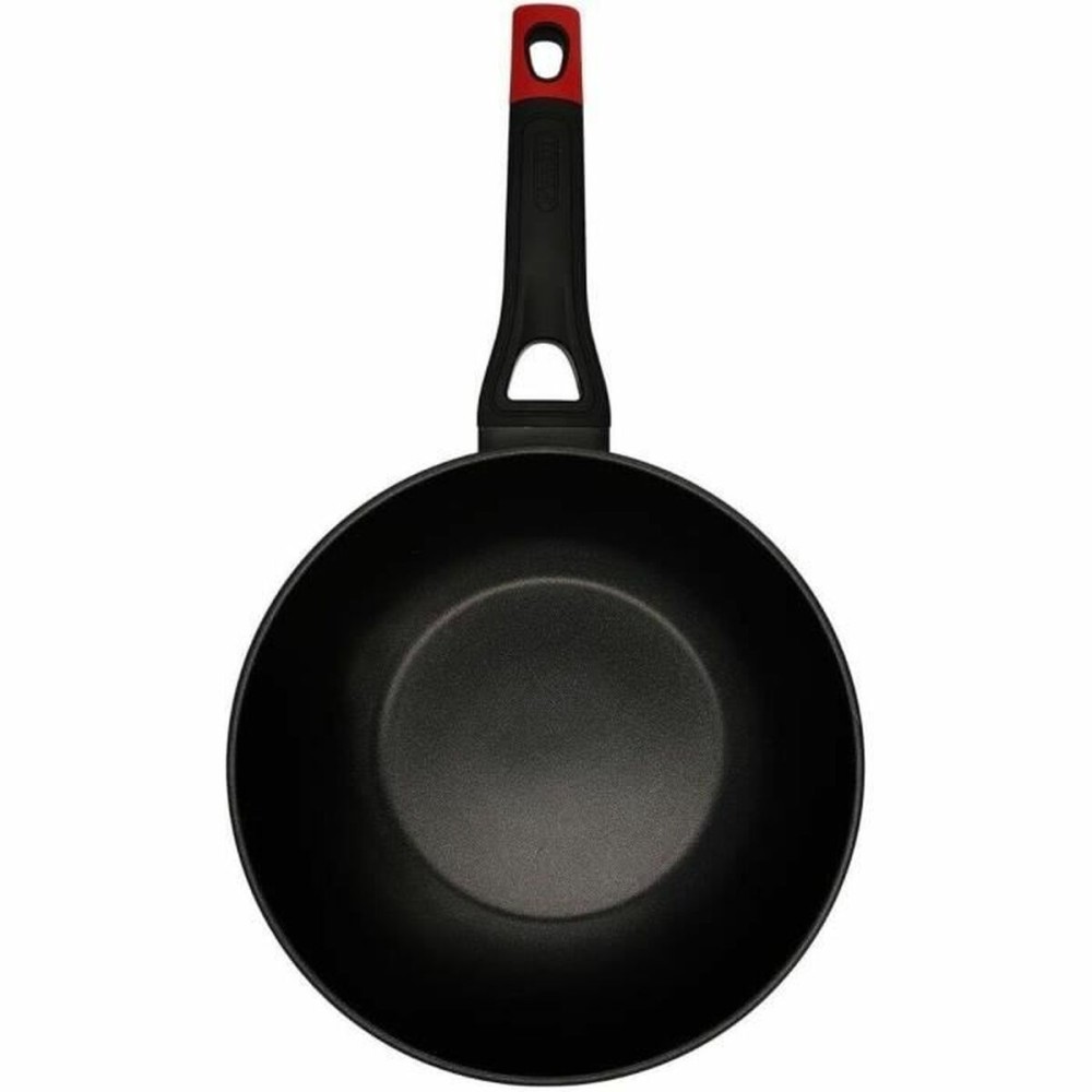Wok Pfanne Pyrex Schwarz Aluminium