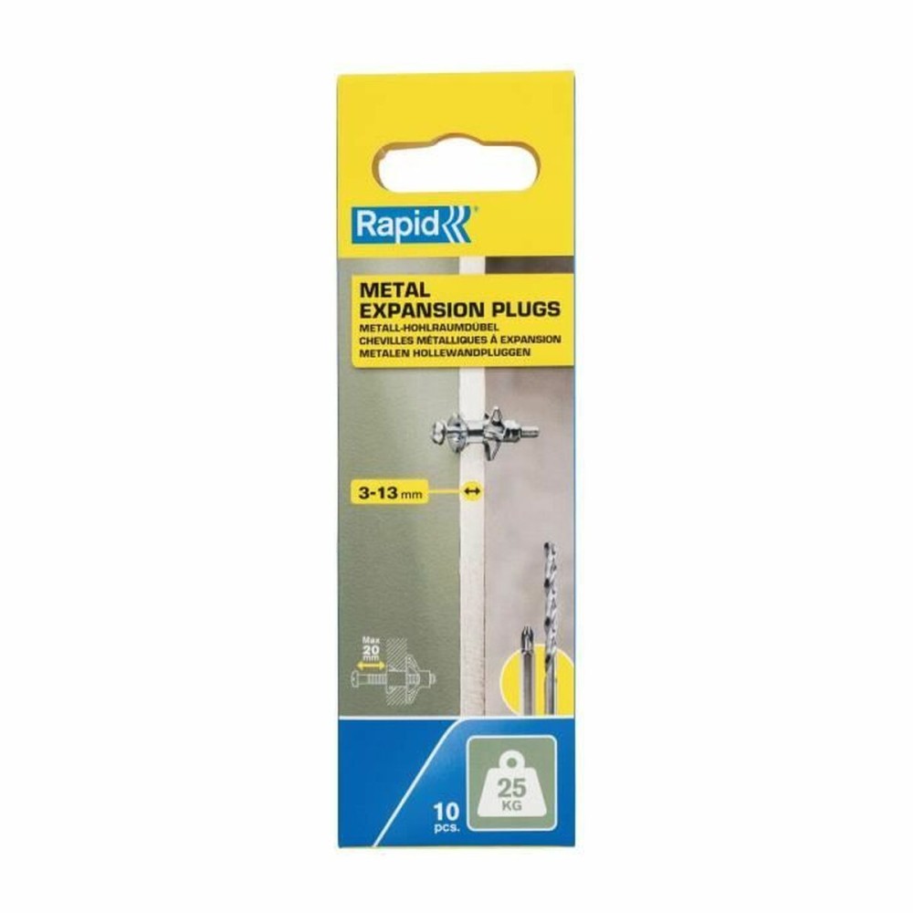 Dübel und Schrauben Rapid M4 x 40 mm Ø 8 x 32 mm Metall Erweiterung 10 Stück