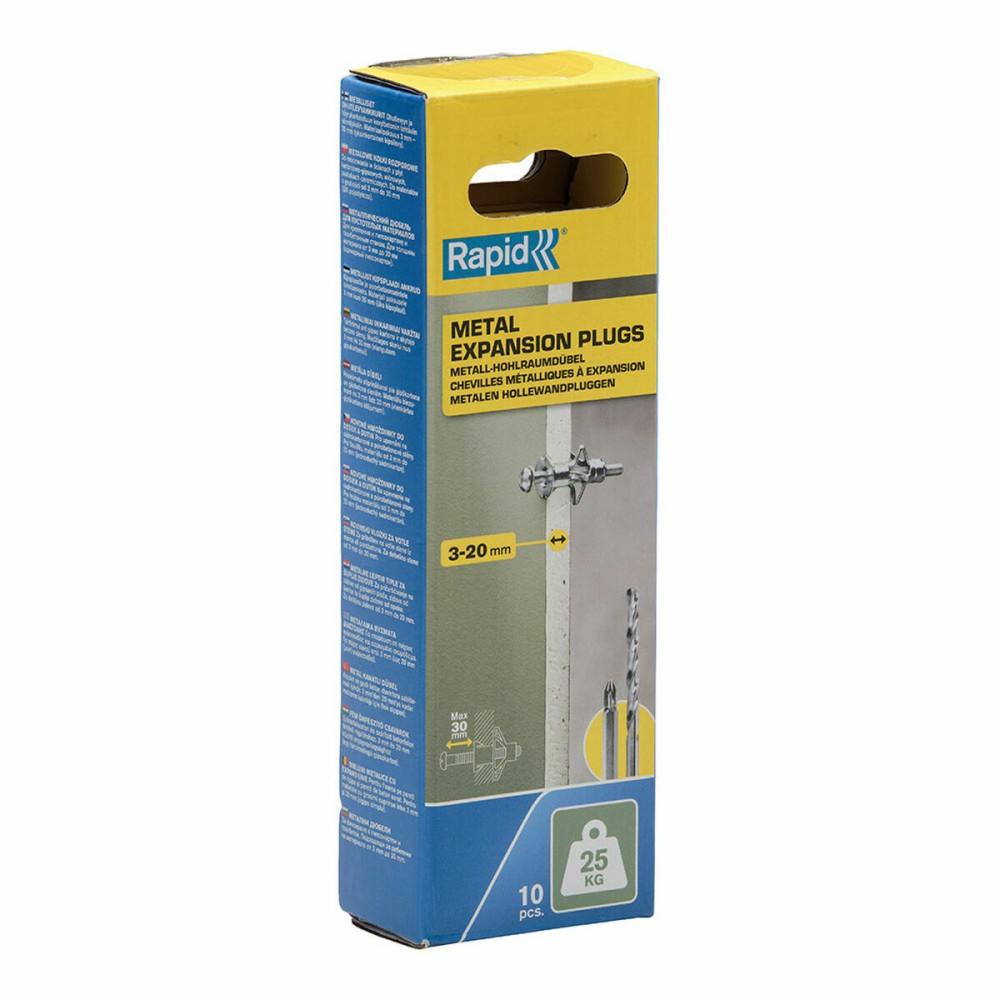 Dübel und Schrauben Rapid Ø 8 x 46 mm M4 x 58 mm Metall Erweiterung 10 Stück