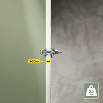 Dübel und Schrauben Rapid Ø 8 x 46 mm M4 x 58 mm Metall Erweiterung 10 Stück