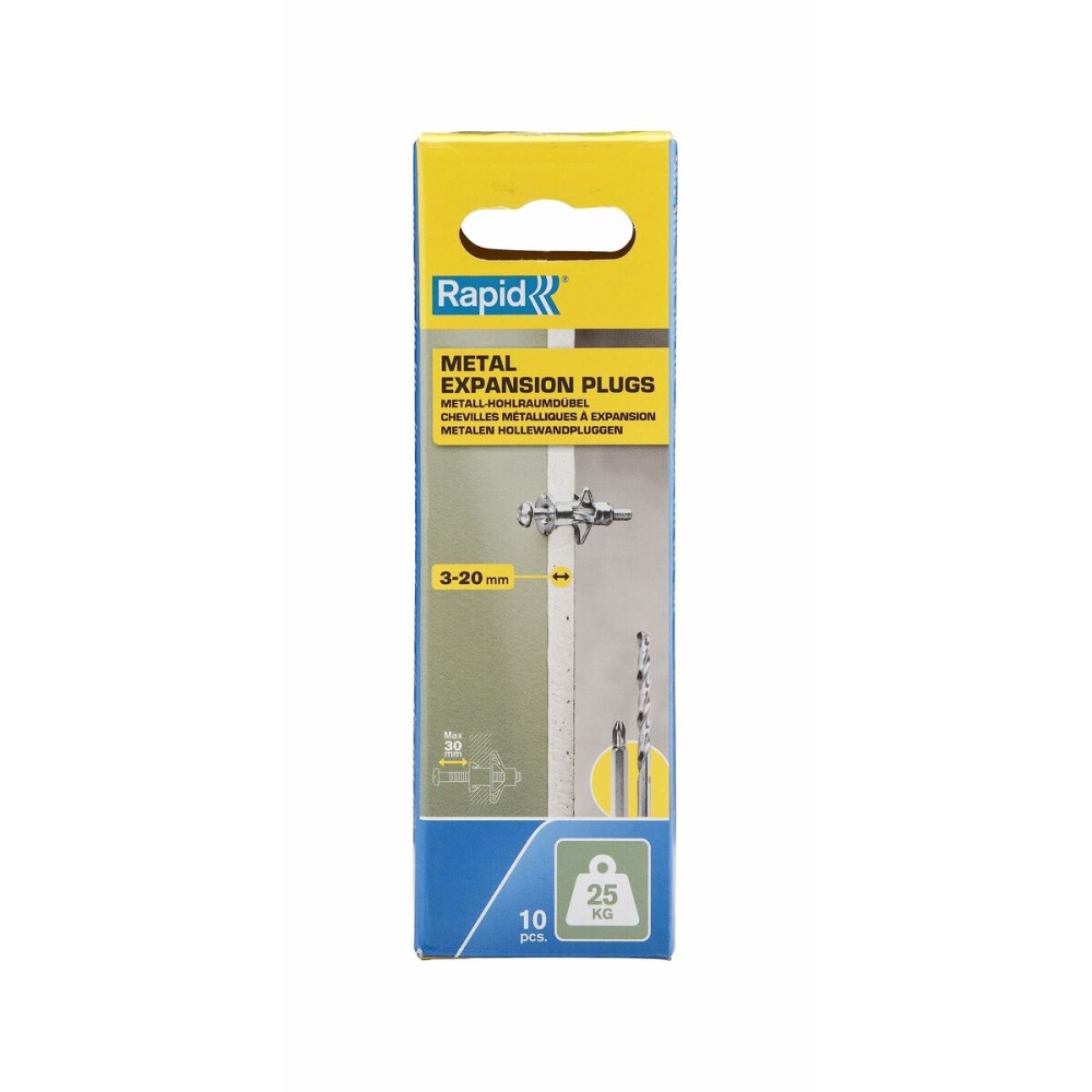 Dübel und Schrauben Rapid Ø 8 x 46 mm M4 x 58 mm Metall Erweiterung 10 Stück