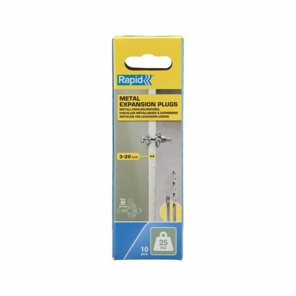 Dübel und Schrauben Rapid Ø 8 x 46 mm M4 x 58 mm Metall Erweiterung 10 Stück