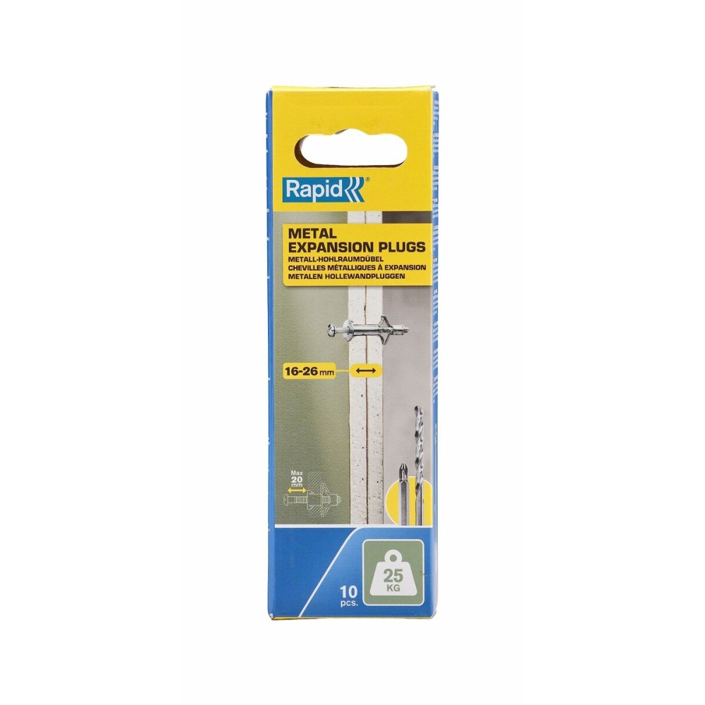 Chevilles et vis Rapid Ø 8 x 46 mm M4 x 55 mm Métal Expansion 10 Unités