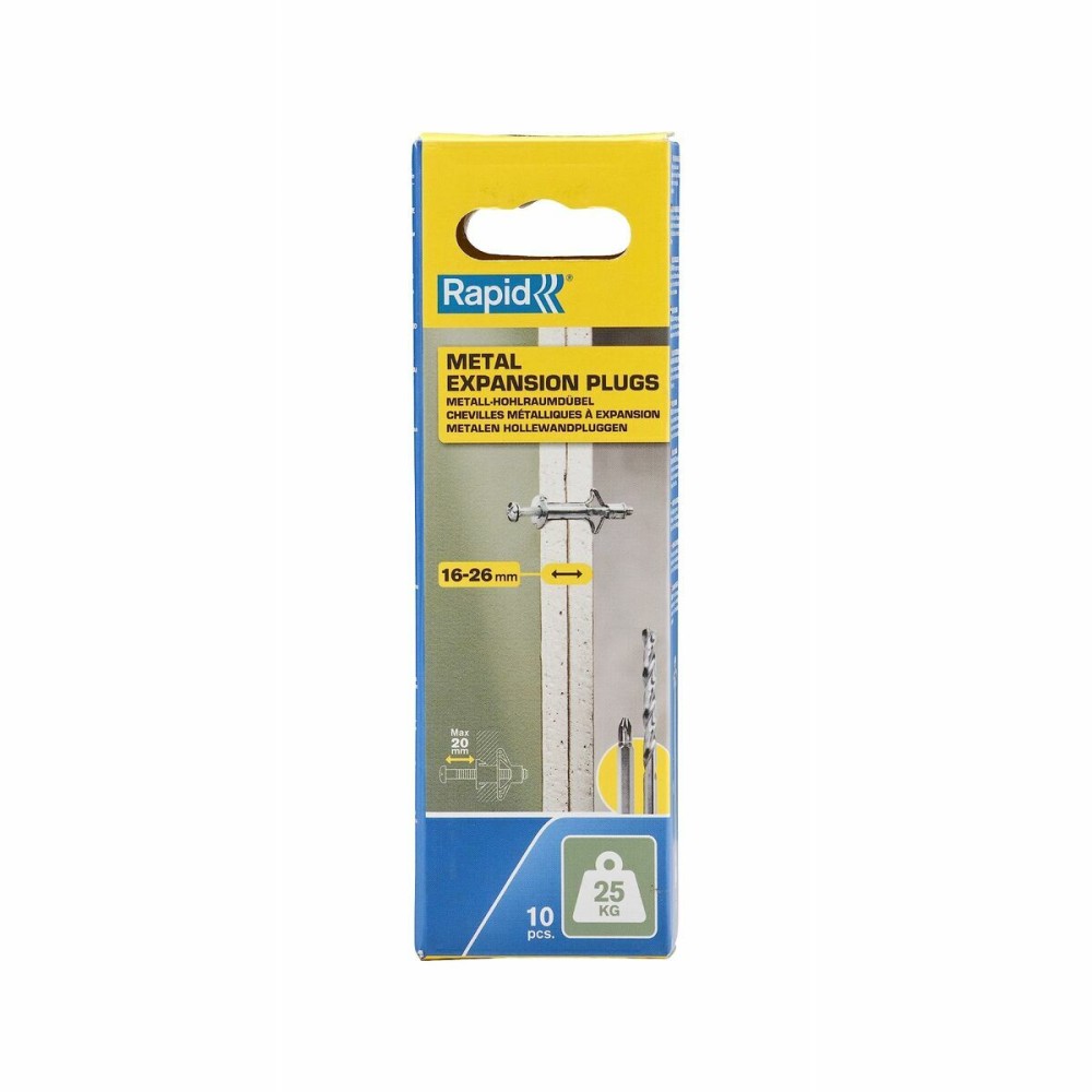 Dübel und Schrauben Rapid Ø 8 x 46 mm M4 x 55 mm Metall Erweiterung 10 Stück