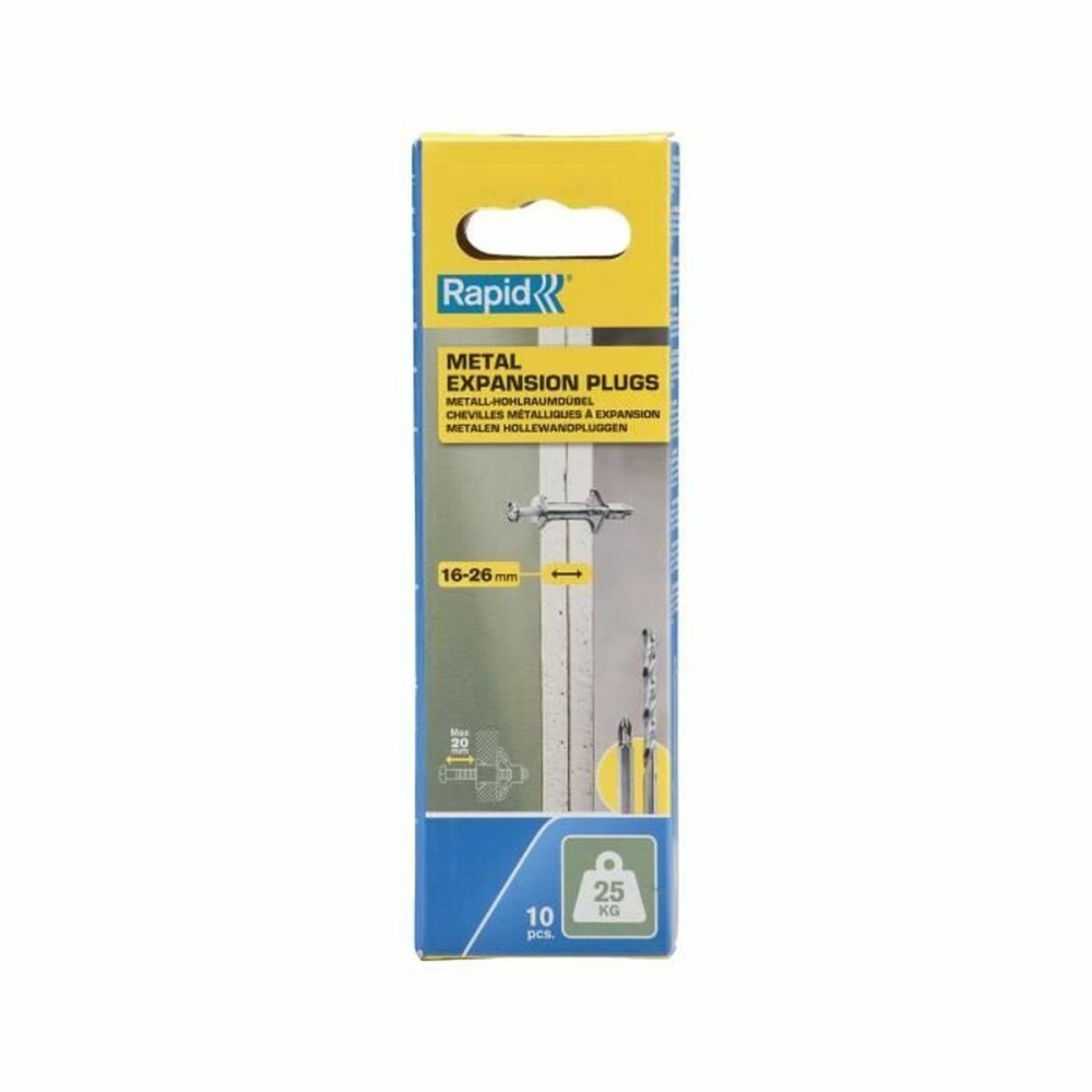 Chevilles et vis Rapid Ø 8 x 46 mm M4 x 55 mm Métal Expansion 10 Unités