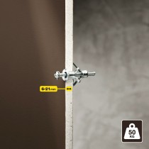 Dübel und Schrauben Rapid 13 x 52 mm M6 x 63 mm Metall Erweiterung 10 Stück