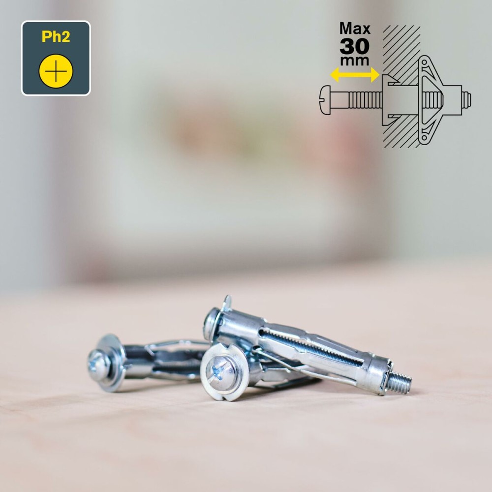 Dübel und Schrauben Rapid 13 x 52 mm M6 x 63 mm Metall Erweiterung 10 Stück