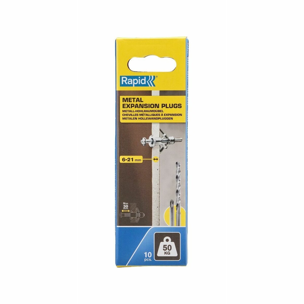 Dübel und Schrauben Rapid 13 x 52 mm M6 x 63 mm Metall Erweiterung 10 Stück