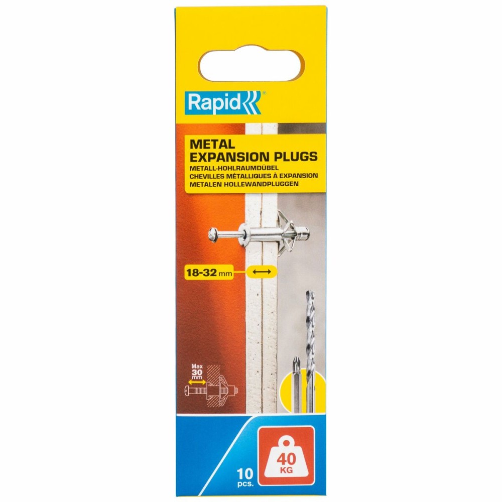 Dübel und Schrauben Rapid Ø 11 x 65 mm M5 x 74 mm Metall Erweiterung 10 Stück